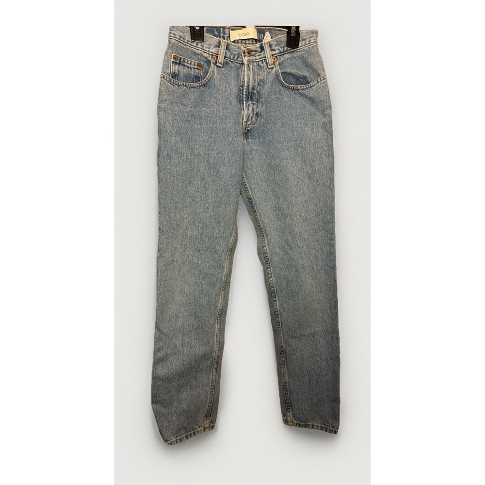Gap Loose Fit Straight Light Wash Denim Jeans Button Zip 5-Pocket Classic Men
